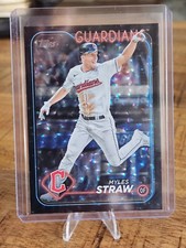 2024 Series 2 Base Rainbow Foil #361 Myles Straw  - Cleveland Guardians