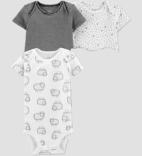 Baby 3pk Bodysuit - Just One You  made by carter's Gray
