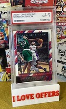 128/1499 RARE 2000 TOPPS RESERVE MORRIS PETERSON ROOKIE RC #121 PSA 9 MINT READ