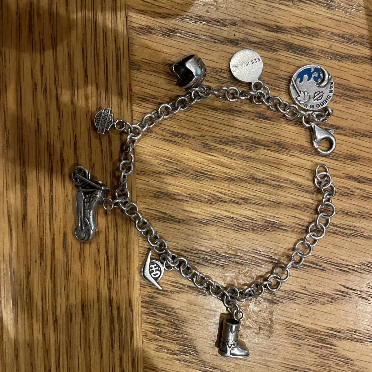 Harley davidson charm bracelet sale