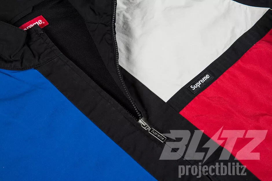 Supreme color blocked track jacket hotsell