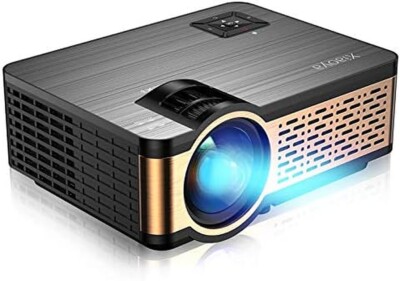 Xiaoya  W5 Outdoor HD Movie Projector- Support 1080P-Black (IL/RT6-19642-XIAO...