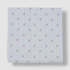 Bar III Men's Blue Watermelon Gingham Classic Pocket Square Handkerchief