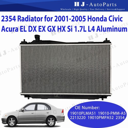 Nouveau Radiateur Adapté pour 20012005 Acura EL 20022005 Honda Civic