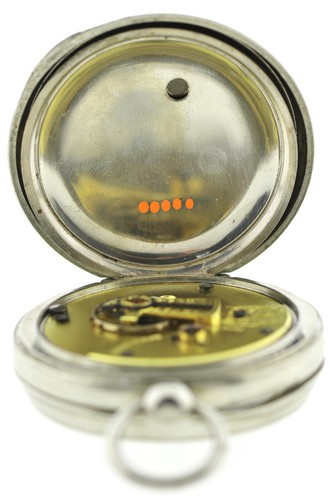 D.F&C. offene Herren- Taschenuhr ca. 1900-1920 Schlüsselaufzug 54,5mm - Bild 4 von 9