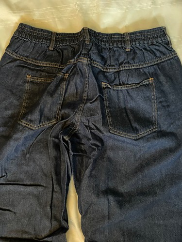 Vintage 70er Jahre Damen 38x25,5"" Flanell gefüttert Neu mit Etikett Denim Hose Jeans Eishaus elastisch - Bild 10 von 11