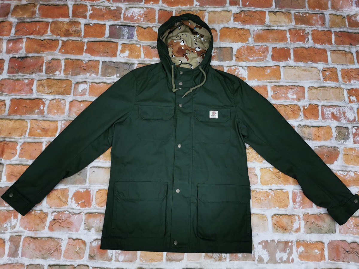 FRANKLIN AND MARSHALL VINTAGE PARKA MANTEL JACKE*DUNKEL GRÜN*GR