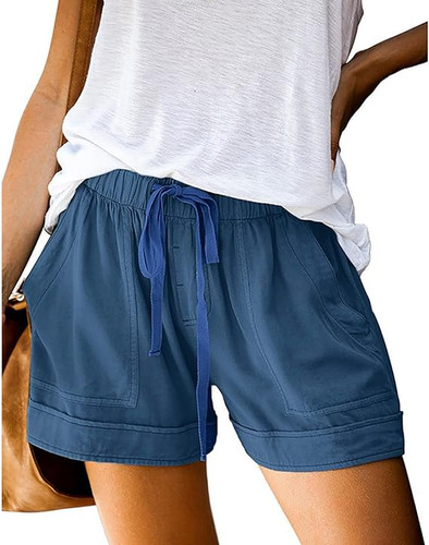 Women Comfy Drawstring Casual Elastic Waist Summer Beach Lightweight Short S-5XL - Picture 23 of 53