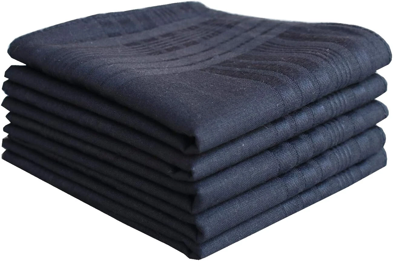 100% algodón Pañuelos cuadrados de bolsillo para hombres