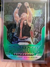 STONE COLD STEVE AUSTIN 2022 Panini WWE Green Prizm Prizmatic Entrance #4