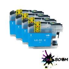 4 Cyan Ink Cartridge fits Brother LC51 DCP-350C DCP-750CW MFC-465CN MFC-880CDWN