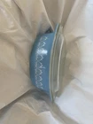 Vintage Pyrex 471 Blue Turquois Amish Butterprint Casserole Dish with Glass Lid