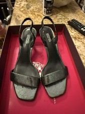 Michael Kors Womens Mila Sandals Grey Sparkle Size 6.0m ONLY ONE TIME WORN