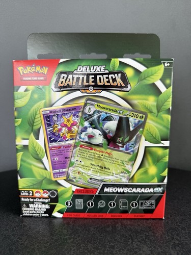 Pokemon Deluxe Battle Deck Meowscarada EX Trading Card Game