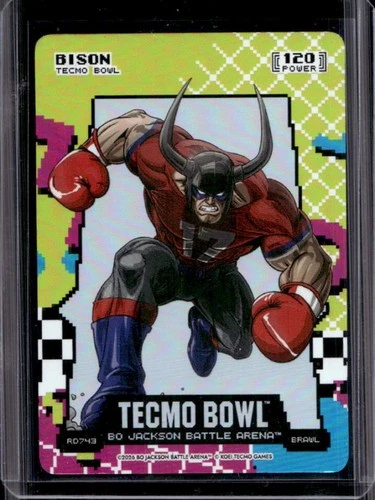 2026 Bo Jackson Battle Arena Tecmo Bowl Bison 80's 8-Bit Rad Battlefoil #RD743