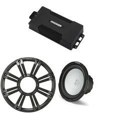 Kicker 48PXA6001 Weatherproof Powersport Mono Amp  10" 2 Ohm Marine Subwoofe...