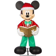 Disney 6.75-ft Lifesize Christmas Mickey Mouse Musical Animatronic