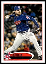 Chris Perez 2012 Topps #436 Indians MLB READ FREE SHIPPING AutographDen