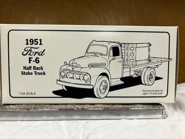 1951 Ford F6 Stake Truck Dekalb Corn Genetics 1st Gear 1:34 with load NIB - Image 4 of 4