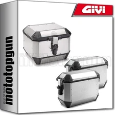 TOP CASE + SIDE PANNIERS ALASKA ALUMINIUM 116 LT GIVI TRIUMPH BONNEVILLE T100 2022 22