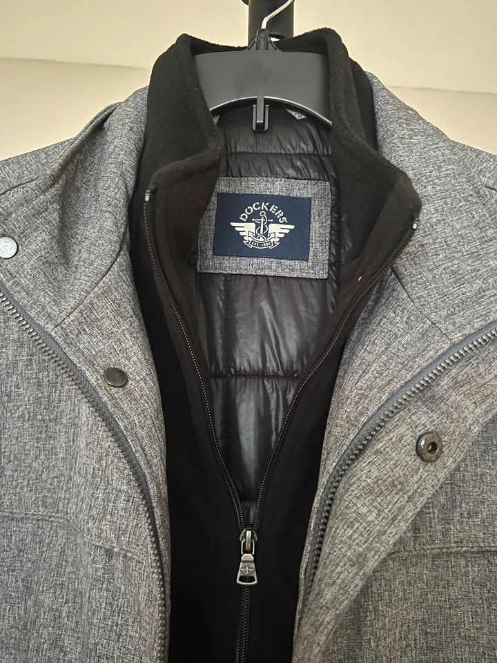 New Docker Men's Gray Winter Coat Size L NWT - Image 3 of 4