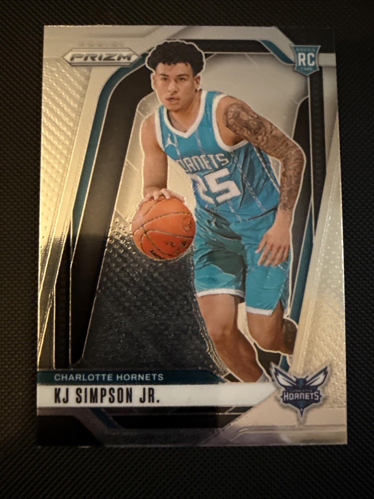 KJ Simpson Jr. #247 Prizm NBA Basketball 2024-25 Charlotte Hornets RC