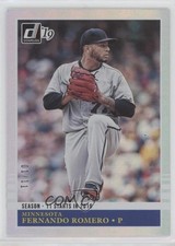 2019 Donruss Retro 1985 Variation Season Stat Line 1/11 Fernando Romero 05cx