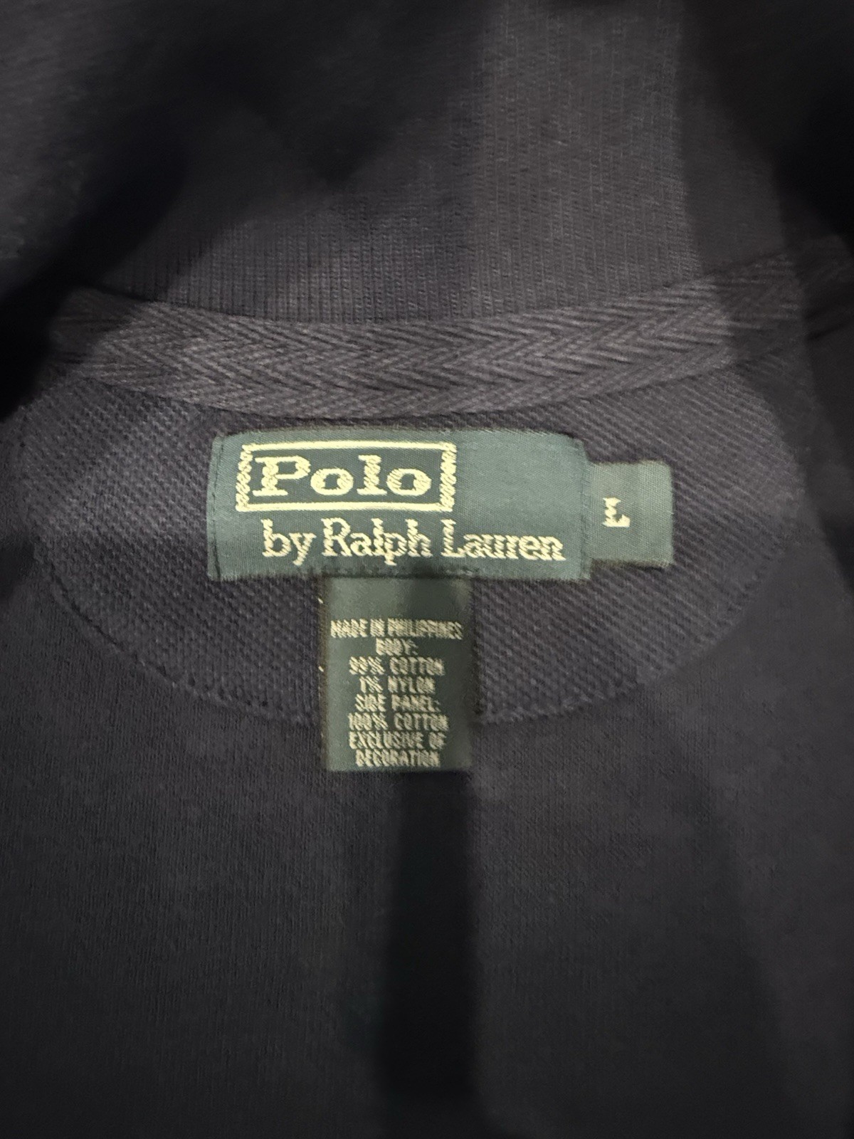Polo Ralph Lauren Big Pony Navy giacca completa di zip grande