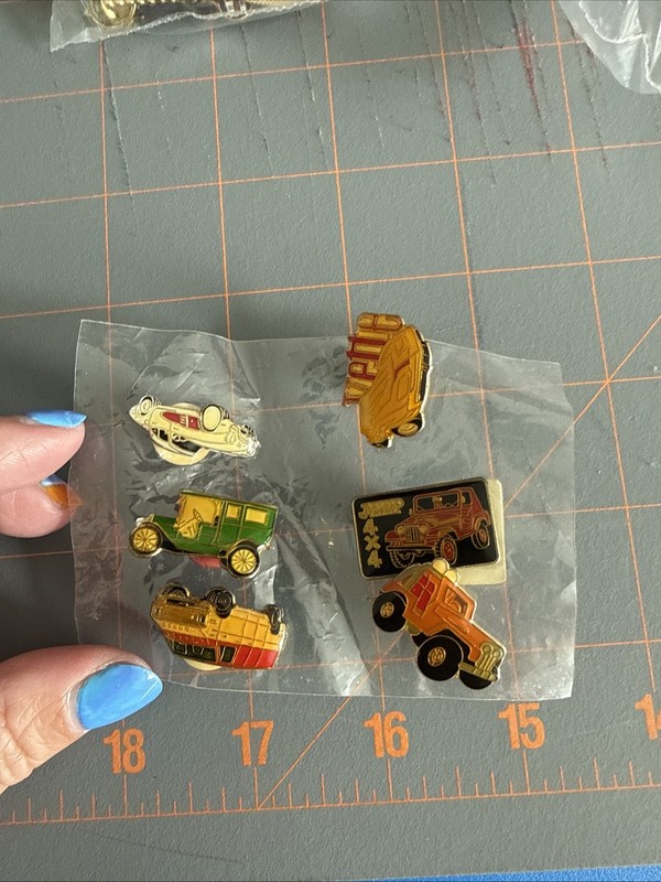 Six Car Pins