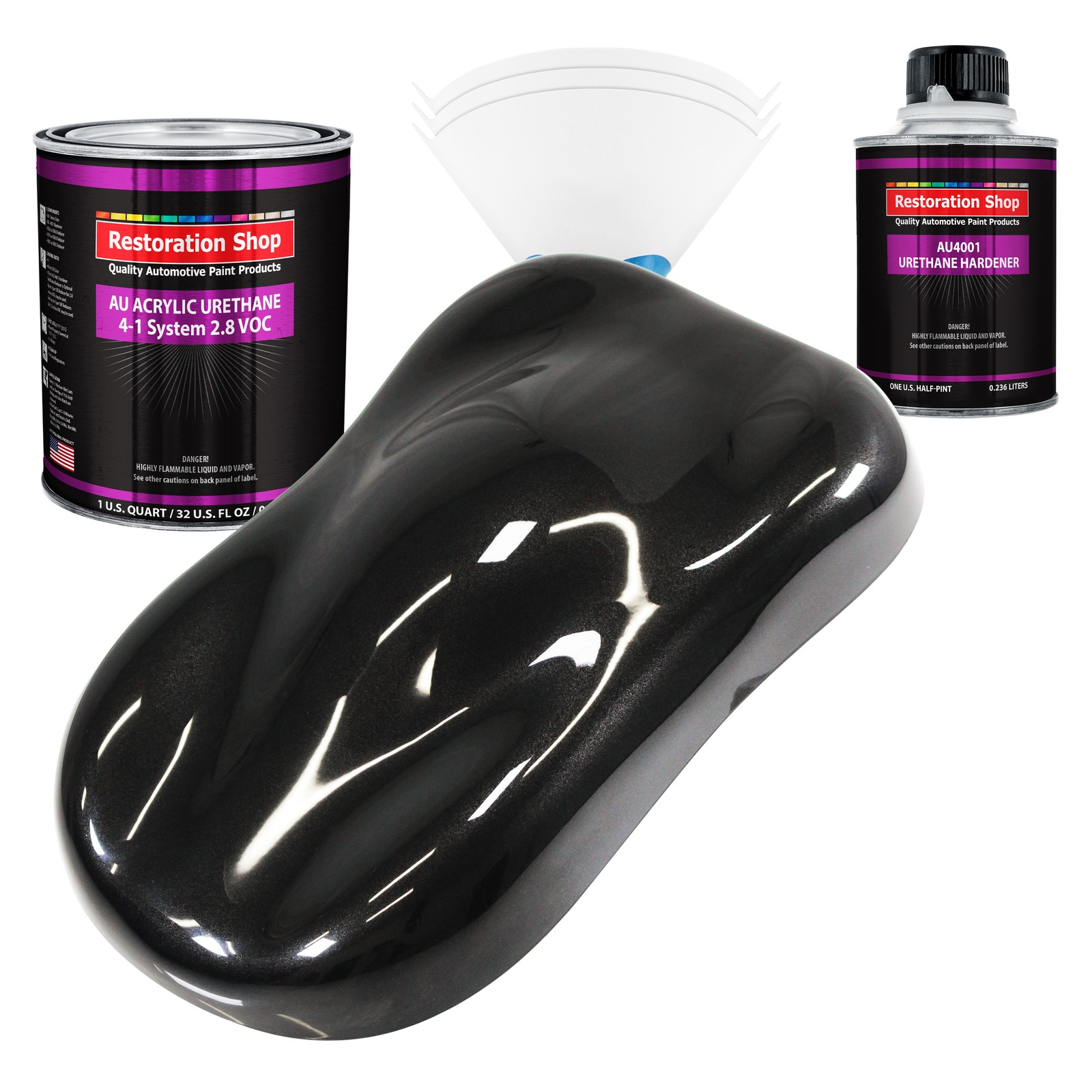 Restoration Shop Black Diamond Firemist Acrylic Urethane Auto Paint Quart Kit