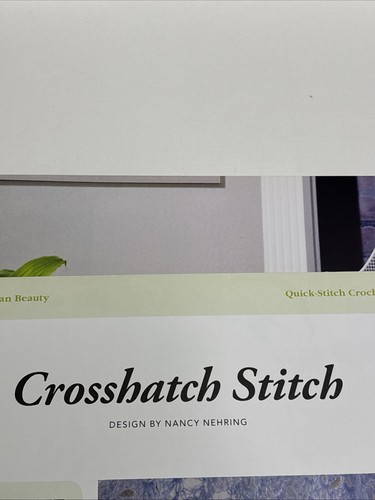 Crosshatch Stitch Afghan Crochet Pattern Page From Book - Picture 2 of 4