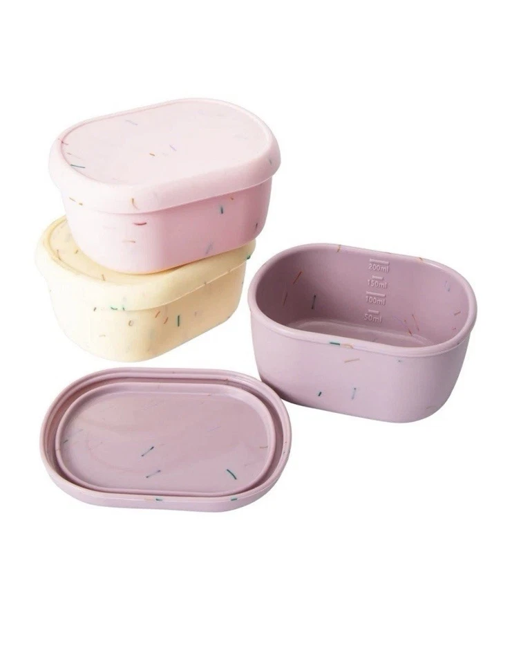 Silicone Snack Container 3 Pack. 6.7 Oz Each. New! - Image 2 of 3