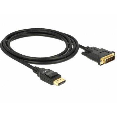 Delock DisplayPort / DVI Anschlusskabel DisplayPort Stecker, DVI-D 24+1pol.