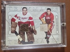 2004-05 ITG Franchises Teammates Dual Game Used Terry Sawchuk Delvecchio #1/20