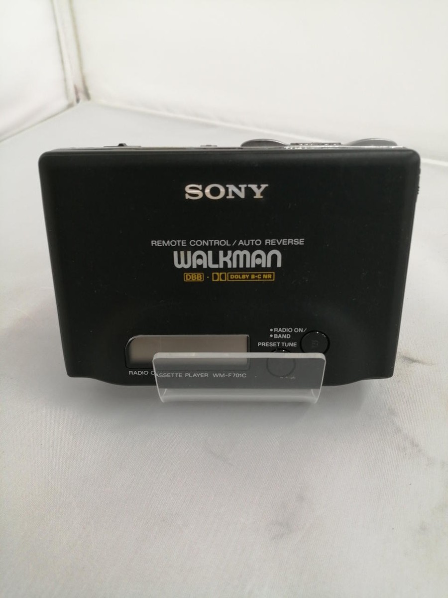 SONY WALKMAN WM-F701C ブラック Vintage Sony Walkman WM-F701C Radio Cassette Player AS-IS