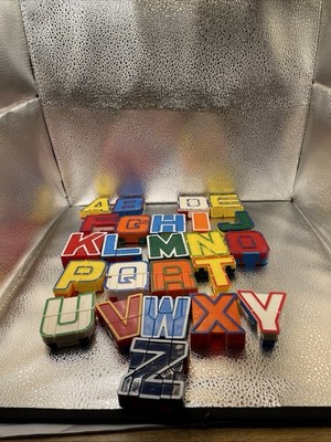 24 ALPHA BOTS Alphabots Vintage Transformer Letters Robots Lakeshore - NO C & S