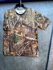 Real Tree Camouflage Mem sz  L  HUNTING FISHING BIRD HUNT DEER   HUNTCORE