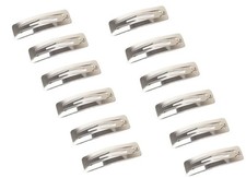 60pcs Rectangle Shape Barrettes Women Metal Snap Hair Clips for DIY Craft 60...