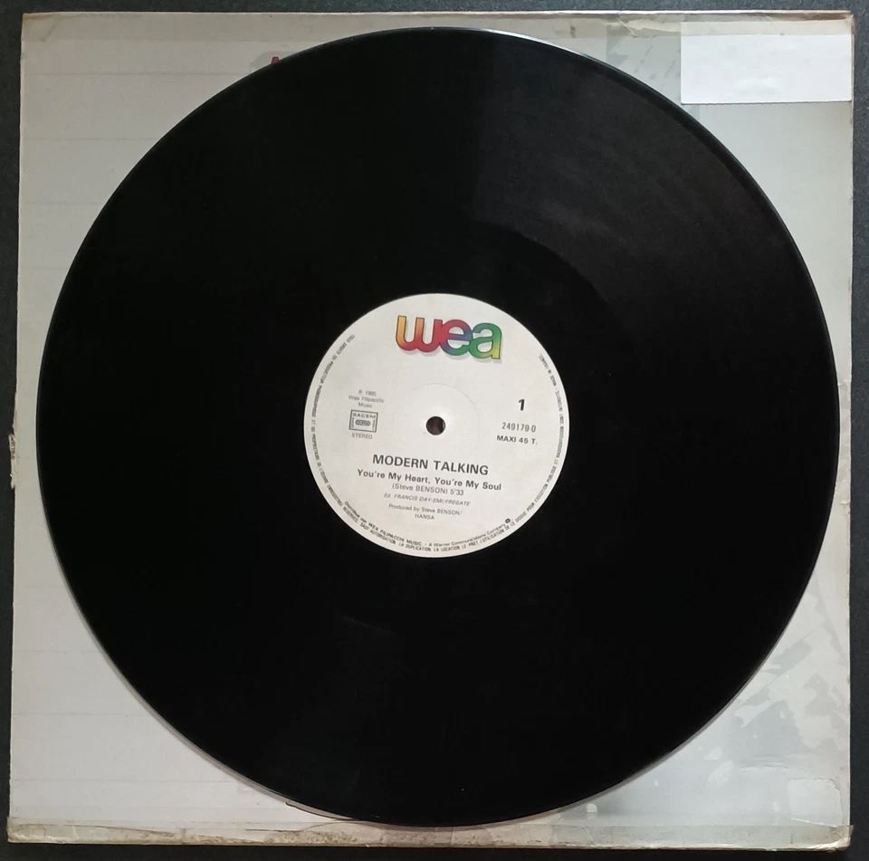 Modern Talking - You're my heart, you're my soul (12" vinyle maxi 45t) - Photo 2/3