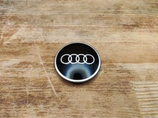 Audi Felgendeckel Nabendeckel Emblem schwarz Audi 81A601170A 61mm original NEU ✅