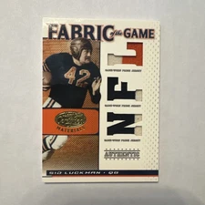 Sid Luckman Bears 2007 Leaf Certified Materials 3 Color Patch ** PRIME JERSEY *