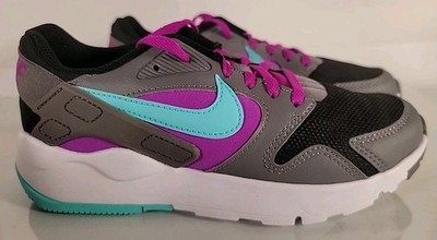 Nike Boys Girls LD Victory AT5604 Gray Teal Purple Running Shoes Sneakers 4.5Y