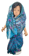 Sasha Morgenthaler Doll - Sari 117S Black Hair / Blue Sari / Trendon / 1986