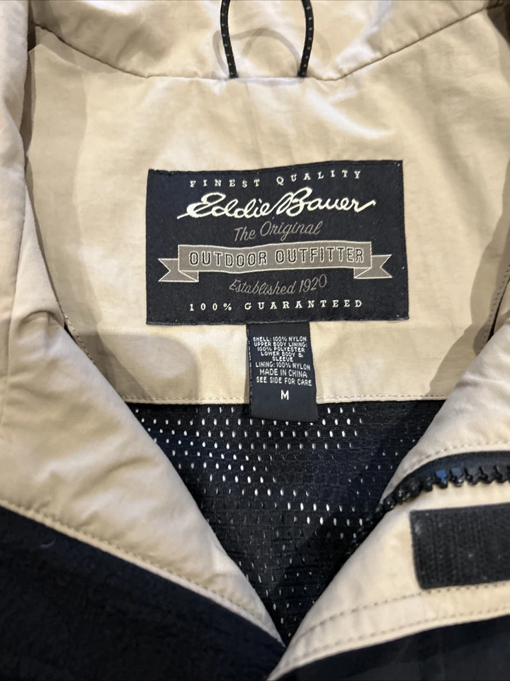 Eddie Bauer Mens All Weather Parka Coat/jacket Black Size Medium - Image 2 of 4