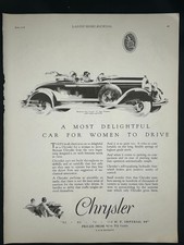 Magazine Ad - 1928 - Chrysler 72 Sport Roadster Magazine Ad - 1928 - Chrysler 72 Sport Roadster