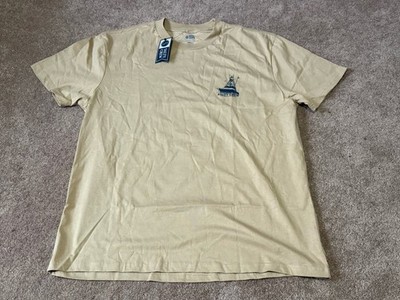 Salty Crew Classic Tee Small Tan Short Sleeve Fishing Boat Graphic T-Shirt New