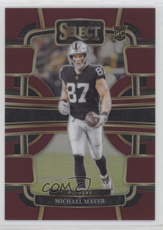 2023 Panini Select Concourse Maroon Prizm 114/149 Michael Mayer #57 sq1