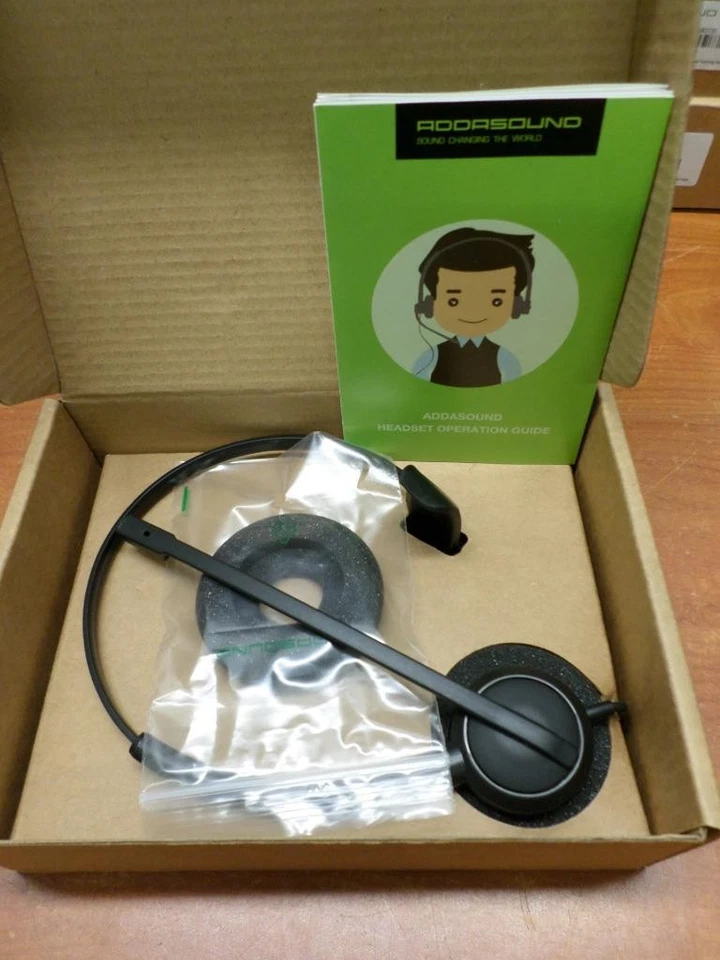Addasound Crystal SR2731 Single Ear Noise Cancelling USB Headset - New - Image 3 of 4