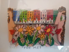 Rizzi Limited Edition 3D  "For Me?". 340/350  Signed And Framed