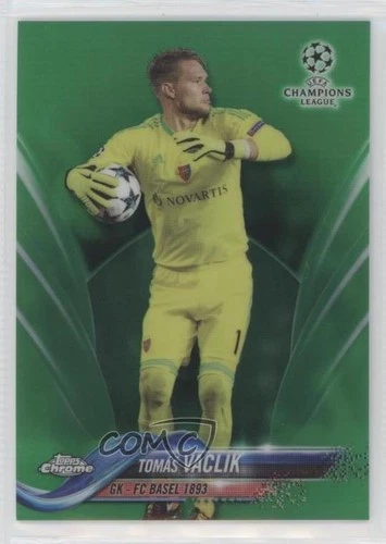 2017-18 Topps Chrome UCL Green Refractor /99 Tomas Vaclik #23